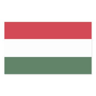 Hungary Flag Rectangular Sticker