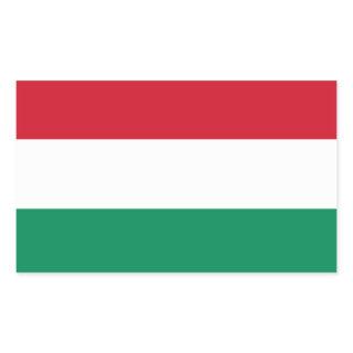 Hungary Flag Stickers* Rectangular Sticker