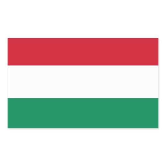 Hungary Flag Stickers* Rectangular Sticker