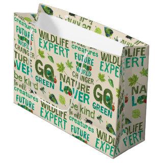 Hungry Caterpillar | Future World Changer Pattern Large Gift Bag