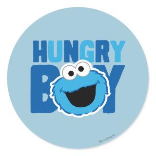 Hungry Cookie Monster Classic Round Sticker