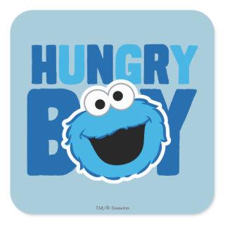 Hungry Cookie Monster Square Sticker