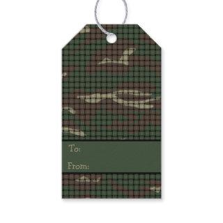 Hunter's Camouflage Gift Tags