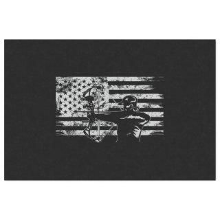 Hunting Archer American Flag  Bowhunting Hunt Tissue Paper