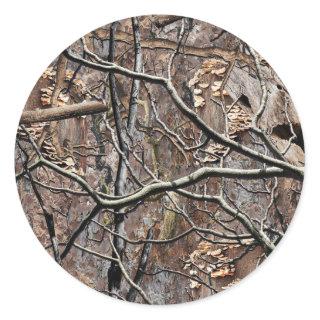 Hunting Camouflage Pattern 8 Classic Round Sticker
