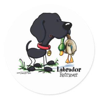 Hunting Dog - Black Labrador Retriever stickers