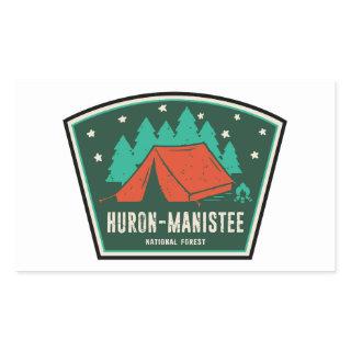 Huron-Manistee National Forest Camping Rectangular Sticker