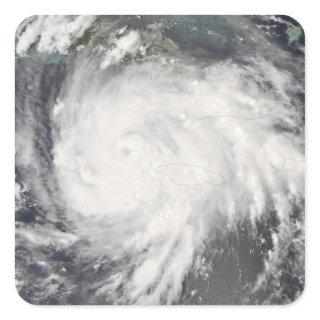 Hurricane Gustav over Jamaica Square Sticker