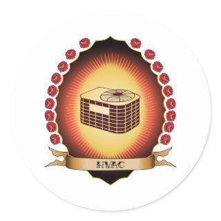 HVAC Mandorla Classic Round Sticker