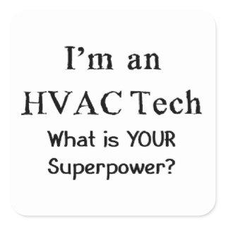 hvac tech square sticker