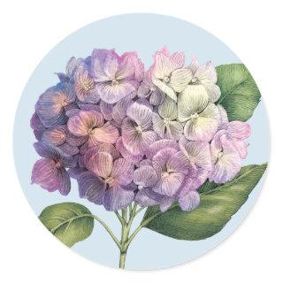 Hydrangea Bloom Classic Round Sticker