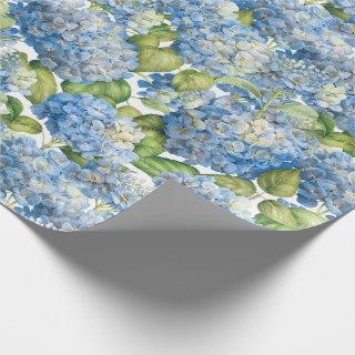 Hydrangea Floral Classic Blue Pattern