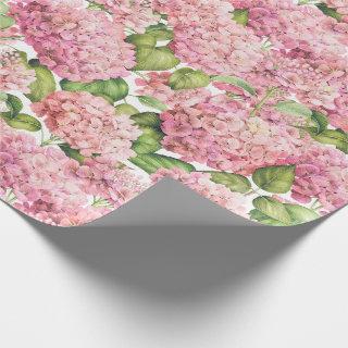 Hydrangea Floral Pink Pattern