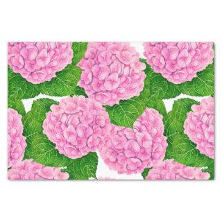 Hydrangea waterolor pattern tissue paper