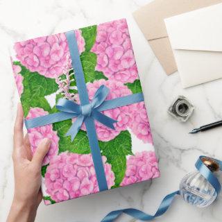 Hydrangea waterolor pattern