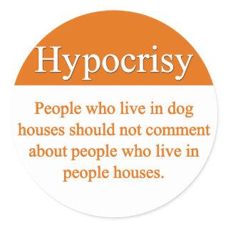 Hypocrisy Stickers