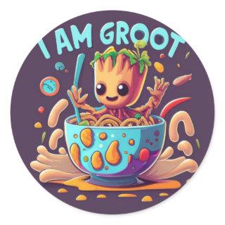 I am Groot Classic Round Sticker