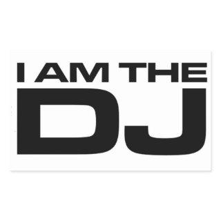 I Am The DJ Rectangular Sticker