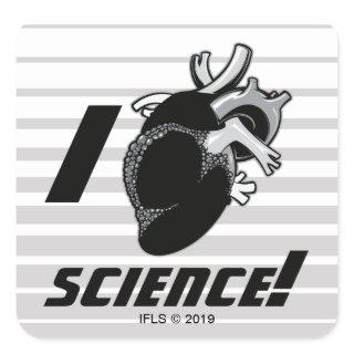 I (Anatomical Heart) Science Square Sticker