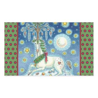 I BELIEVE IN THE CHRISTMAS UNICORN, HORSE STICKERS