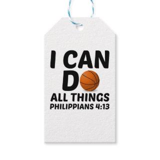 I CAN DO ALL THINGS BASKETBALL GIFT TAGS