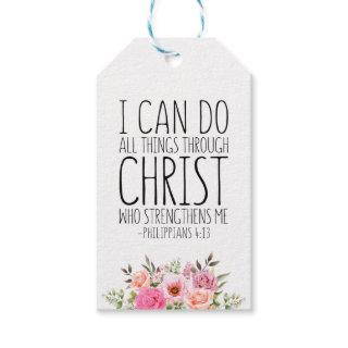 I Can Do All Things Through Christ, Philippians 4 Gift Tags