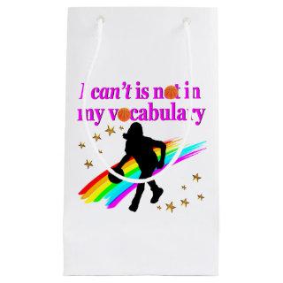 I CAN'T IS NOT IN MY VOCABULARY BASKETBALL DESIGN SMALL GIFT BAG