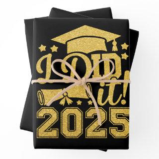 I Did It 2025 Graduate Graduation Class Of 2025  Sheets
