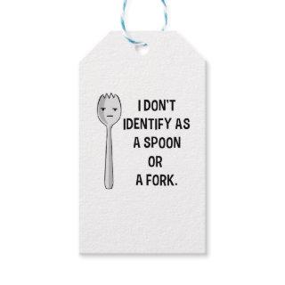 I Don't Identify As a Spoon or a Fork Gift Tags
