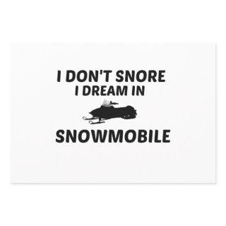 I DON'T SNORE IDREAM IN SNOWMOBILE  SHEETS