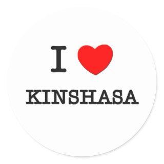 I Heart KINSHASA Classic Round Sticker