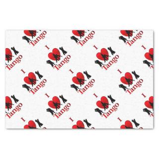 I Heart Tango Tissue Paper