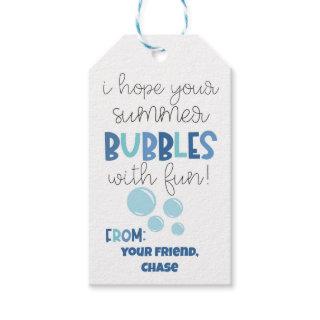 I Hope Your Summer Bubbles With Fun  Gift Tags