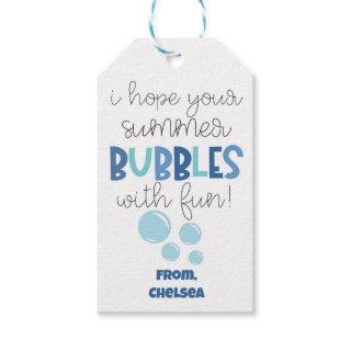 I Hope Your Summer Bubbles With Fun  Gift Tags