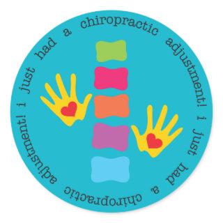 I Just Had a Chiropractic Adjustment Kids Stickers