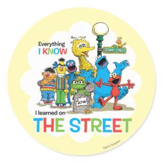 I learned on THE STREET Classic Round Sticker