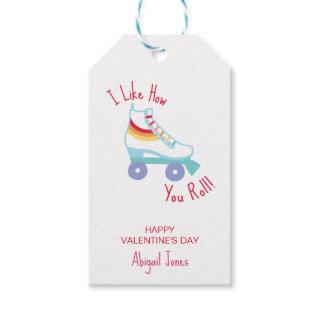 I Like How You Roll Retro Roller Skate Gift Tags