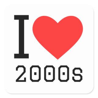 I love 2000s square sticker