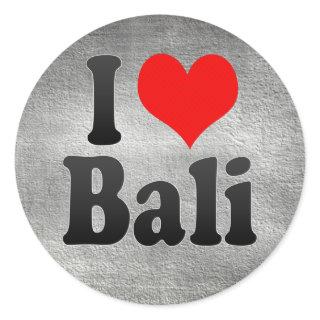 I Love Bali, India. Mera Pyar Bali, India Classic Round Sticker