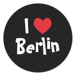 I Love Berlin Classic Round Sticker