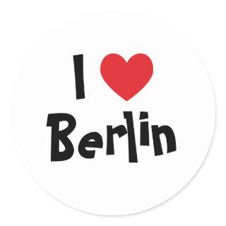 I Love Berlin Classic Round Sticker