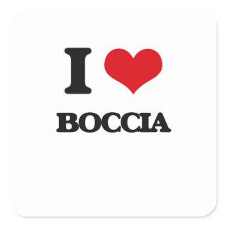 I Love Boccia Square Sticker