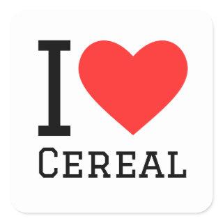 I love cereal square sticker