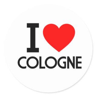 I Love Cologne Classic Round Sticker