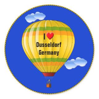I Love Dusseldorf Germany Classic Round Sticker