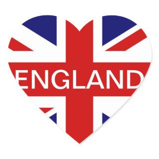 I love England stickers | British union jack flag