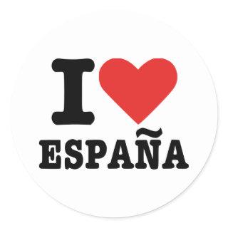 I love España - Spain Classic Round Sticker
