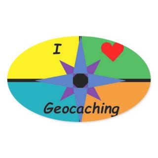 I Love Geocaching sticker