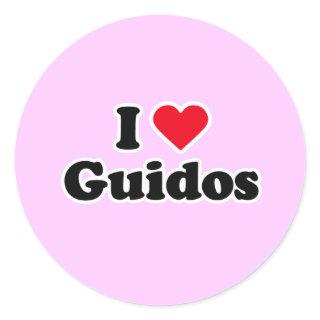 I love guidos classic round sticker