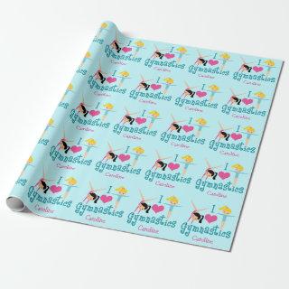 I Love Gymnastics Cute Personalized Gymnast